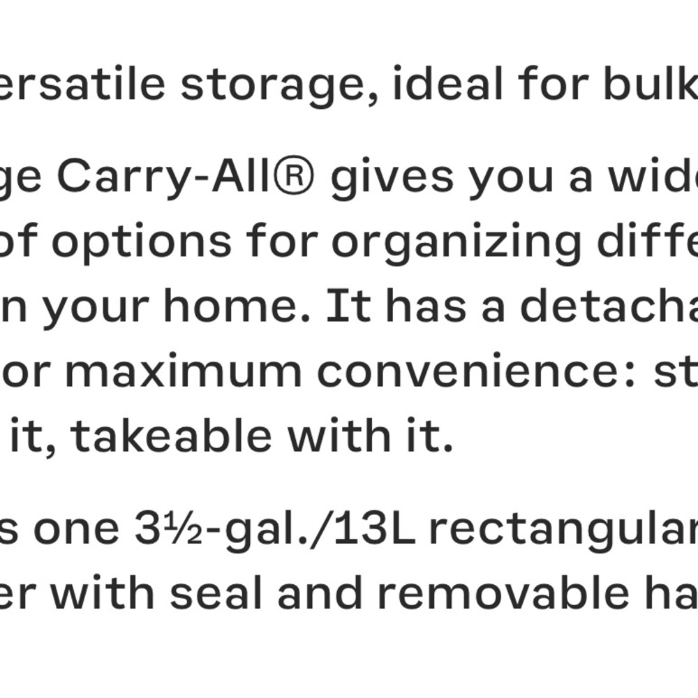 Tupperware Large Carry-All Container - Picture 3 of 3